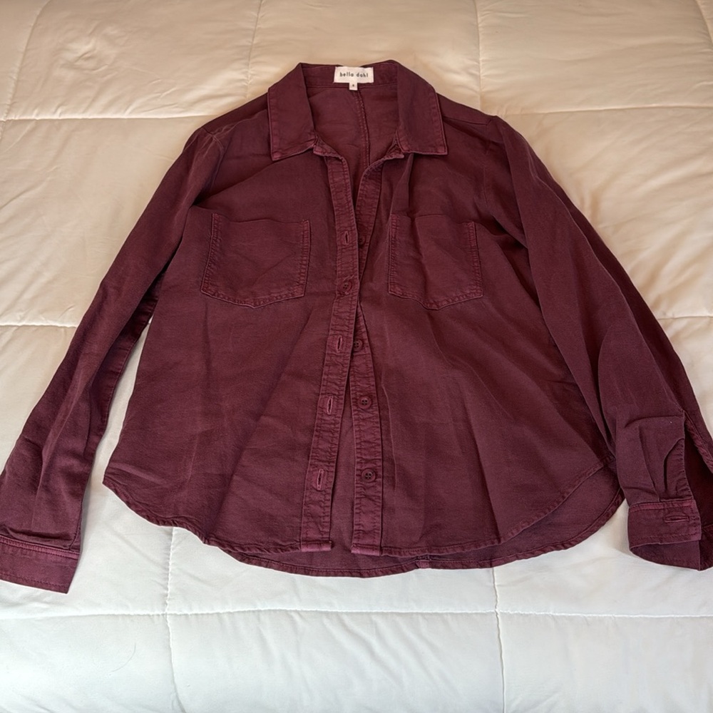 Bella Dahl Purple Button-Up - Picture 2 of 3